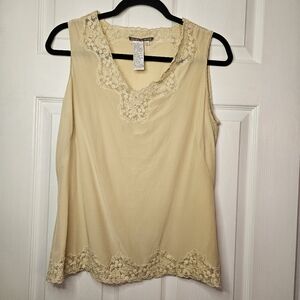 Silk Sleeveless Shell Blouse Isabella Bird M